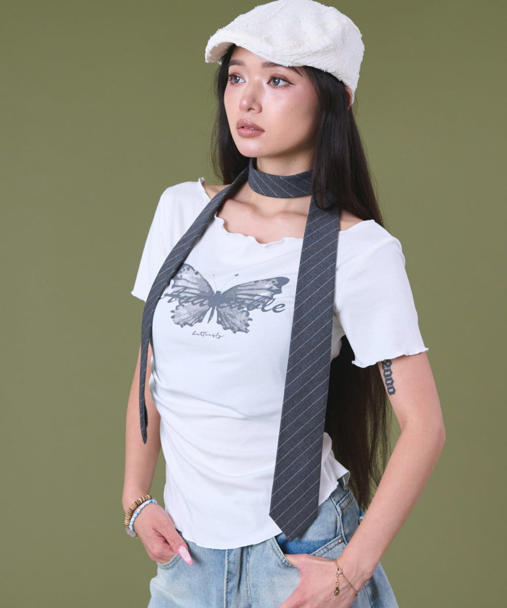 ホワイト モデル：163cm F着用