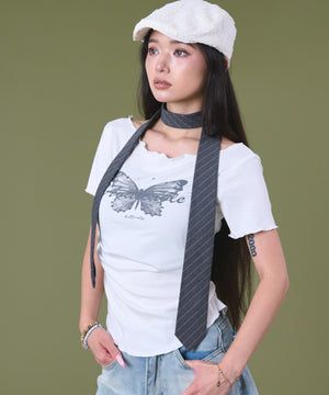 ホワイト モデル：163cm F着用