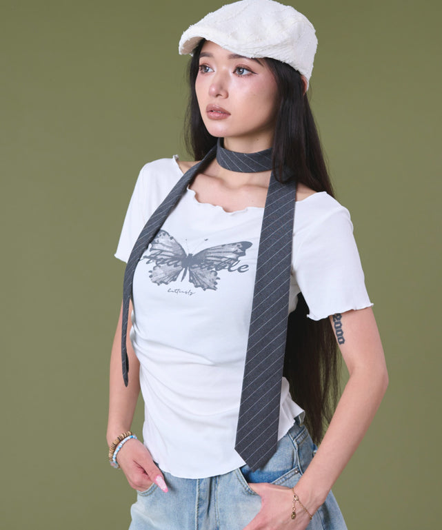 ホワイト モデル：163cm F着用