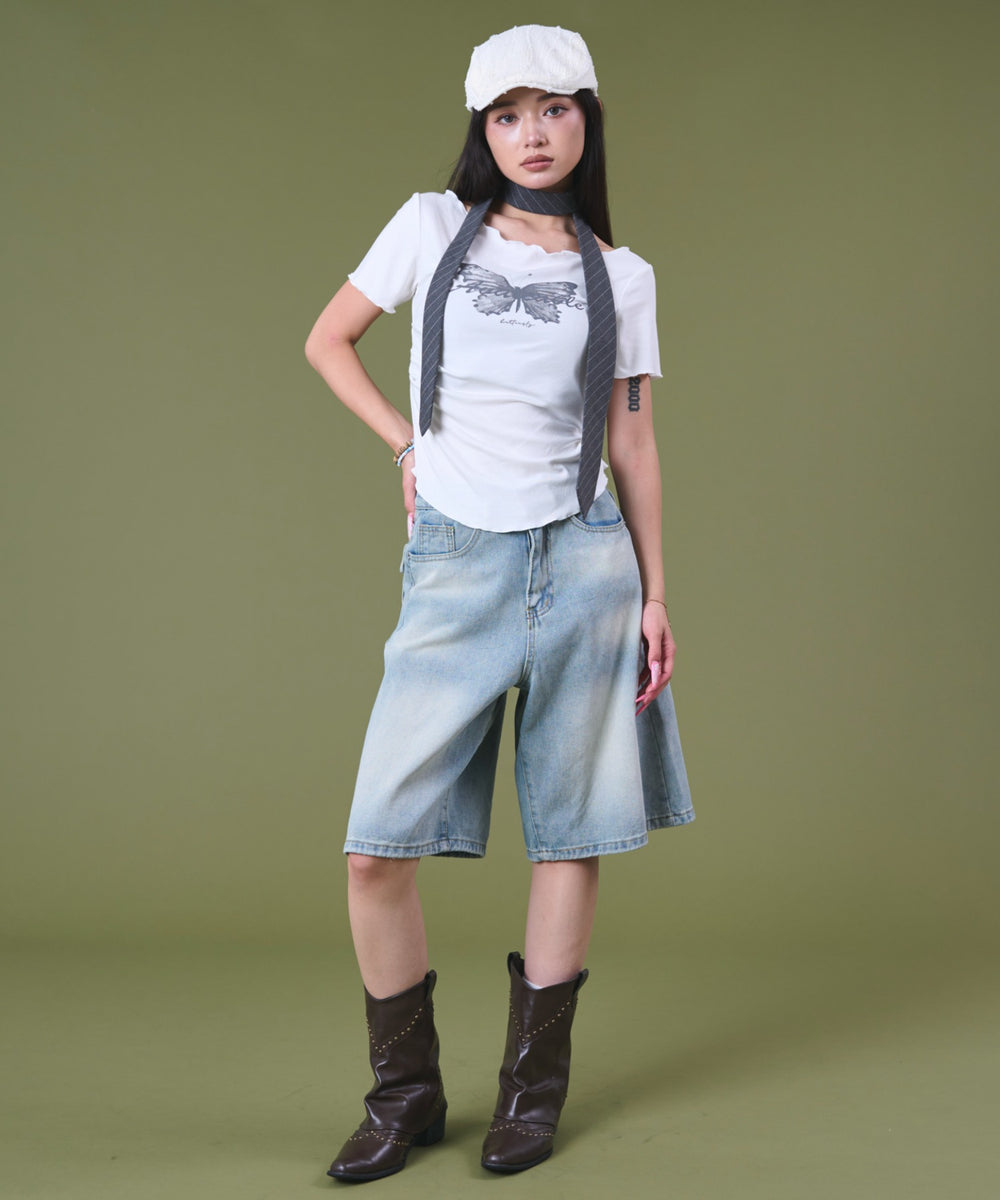 ホワイト モデル：163cm F着用