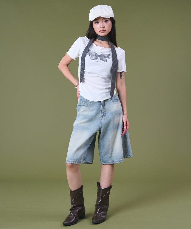 ホワイト モデル：163cm F着用