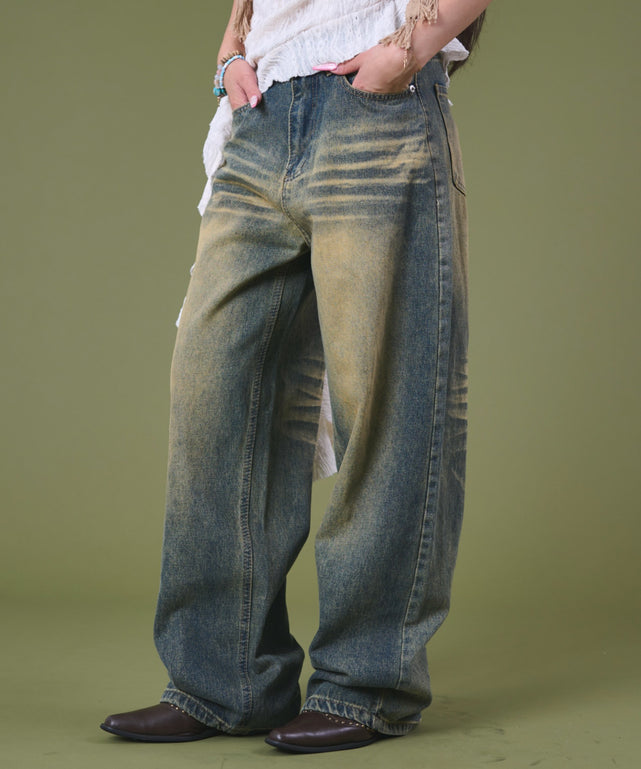 デニム中濃 モデル：163cm S着用