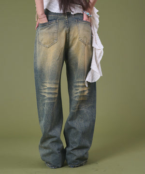 デニム中濃 モデル：163cm S着用