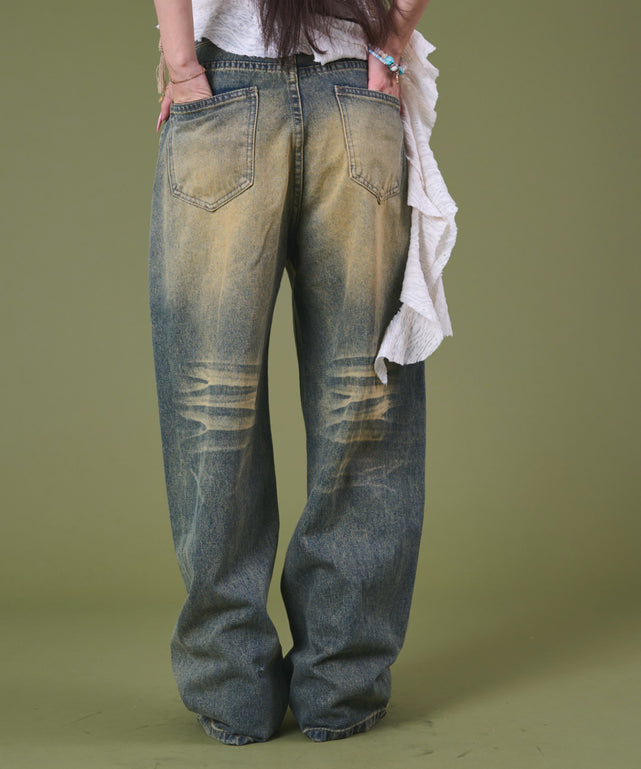 デニム中濃 モデル：163cm S着用