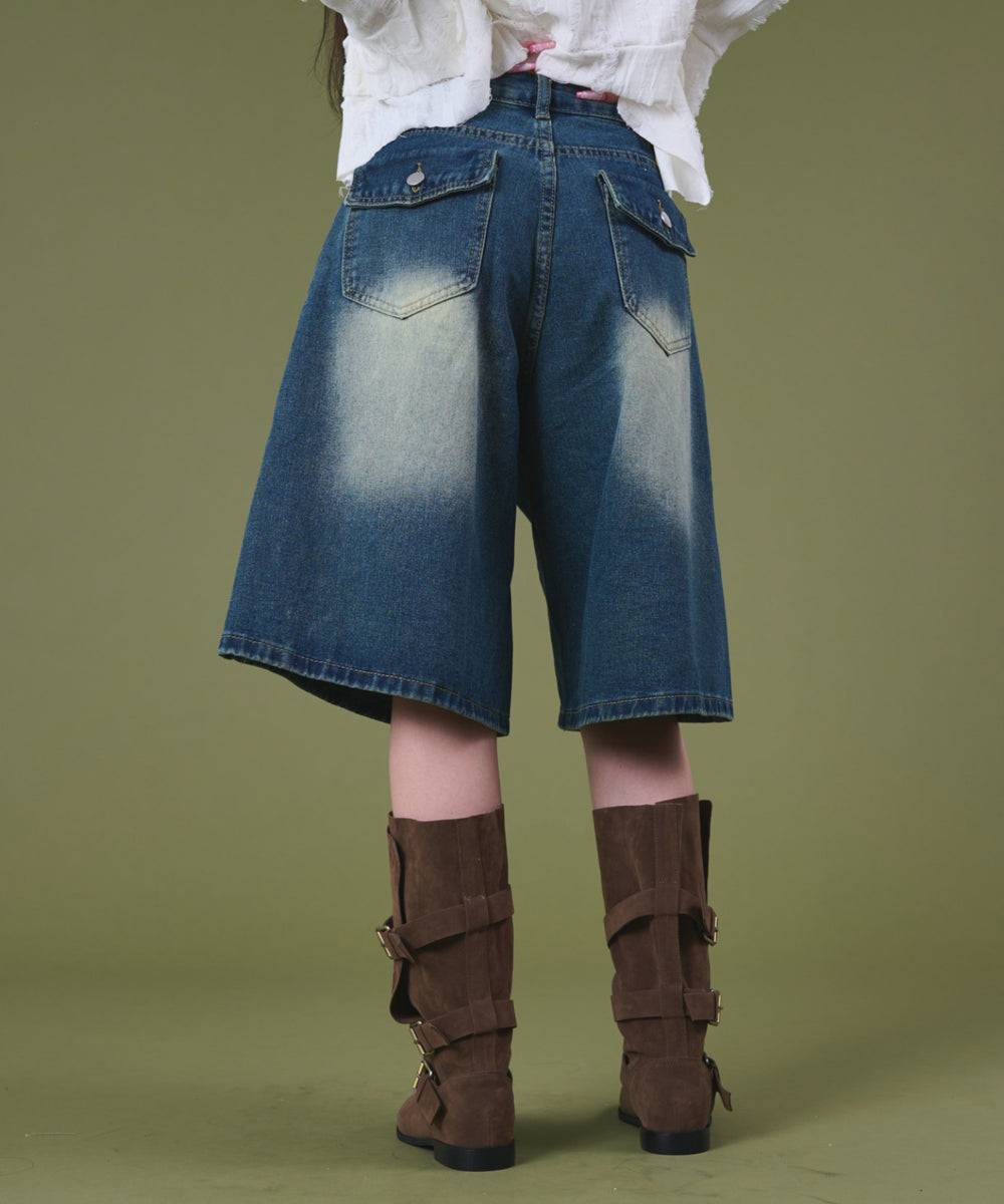 デニム中濃 モデル：163cm S着用