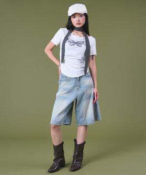 デニム淡 モデル：163cm S着用