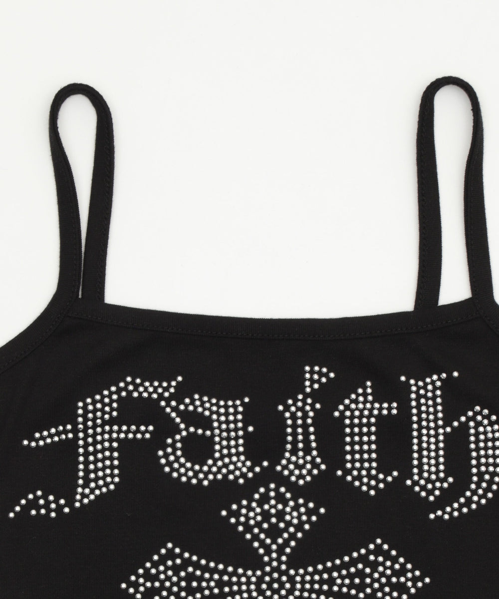 クロスロゴラインストーンキャミ