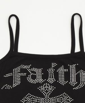 クロスロゴラインストーンキャミ