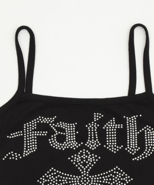 クロスロゴラインストーンキャミ