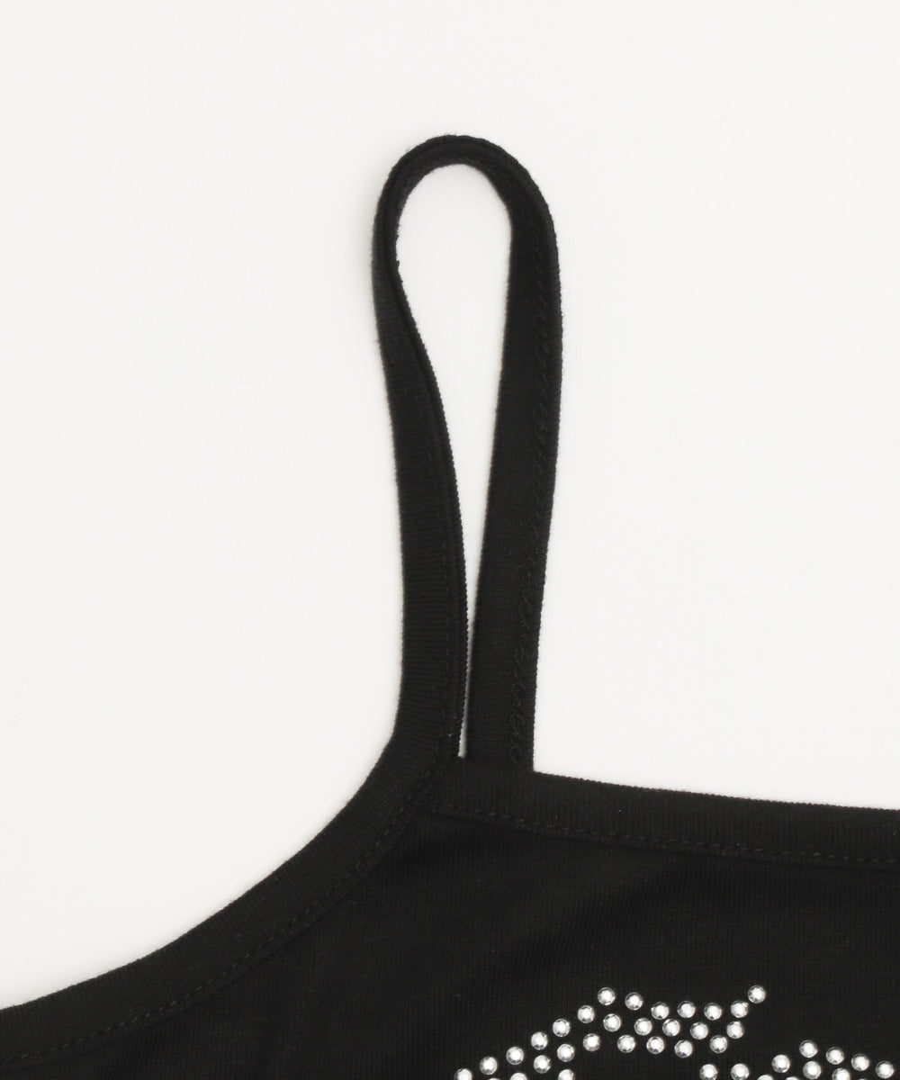 クロスロゴラインストーンキャミ