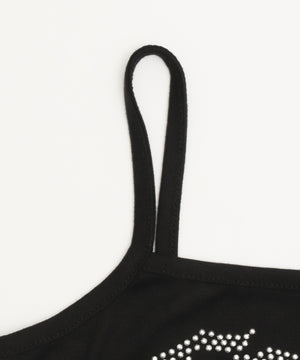 クロスロゴラインストーンキャミ