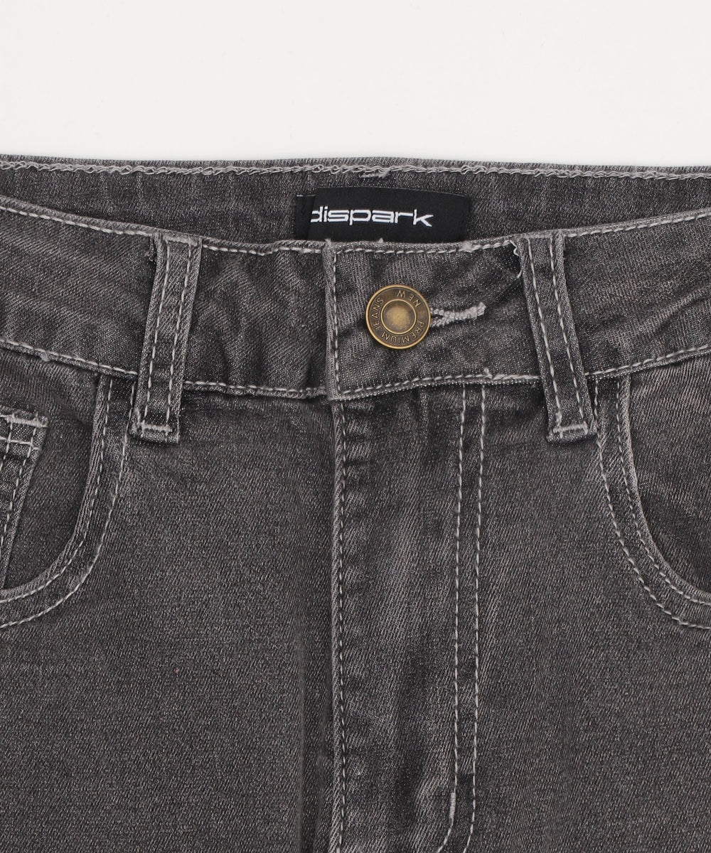 クロススタッズフレアデニム