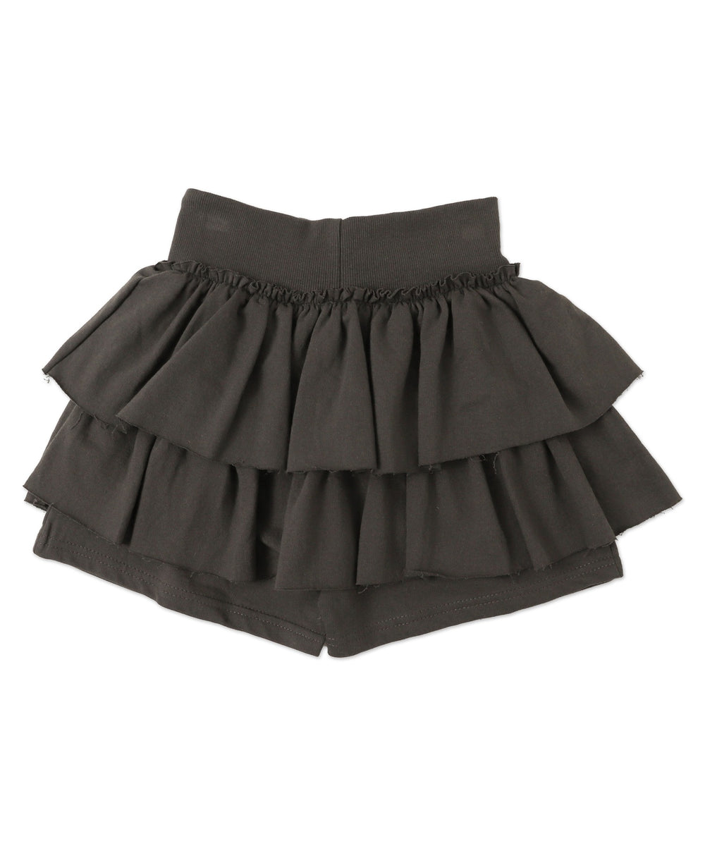 カットオフティアードミニスカパン