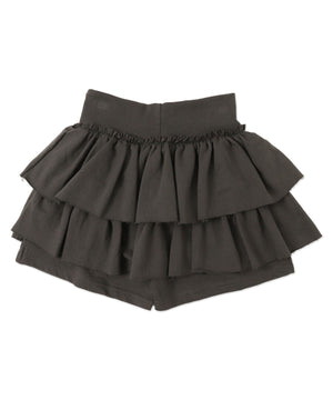 カットオフティアードミニスカパン