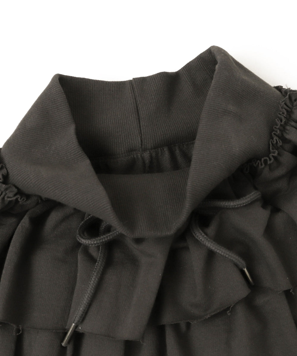 カットオフティアードミニスカパン