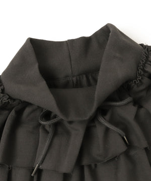 カットオフティアードミニスカパン