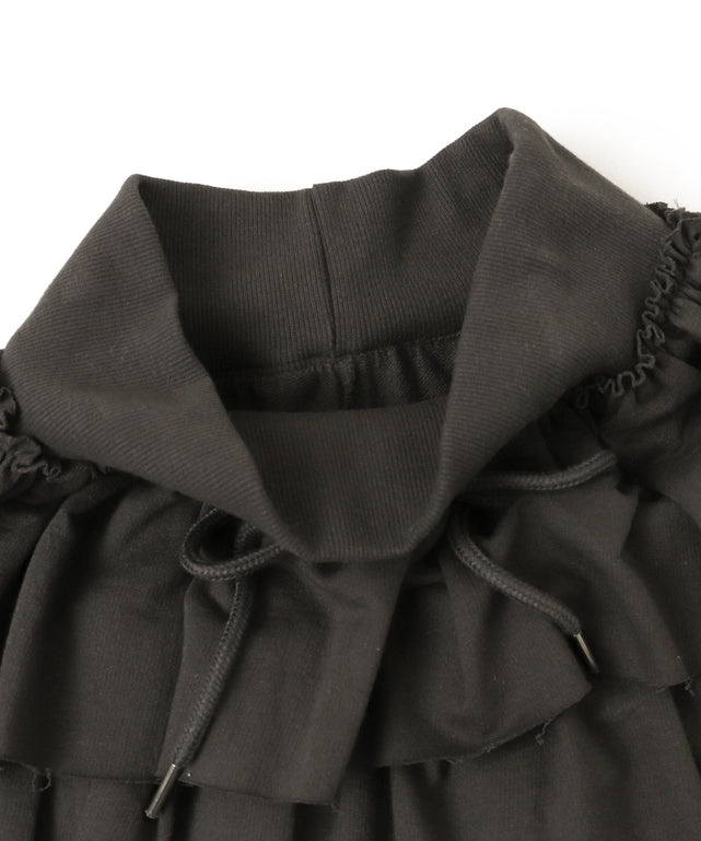 カットオフティアードミニスカパン