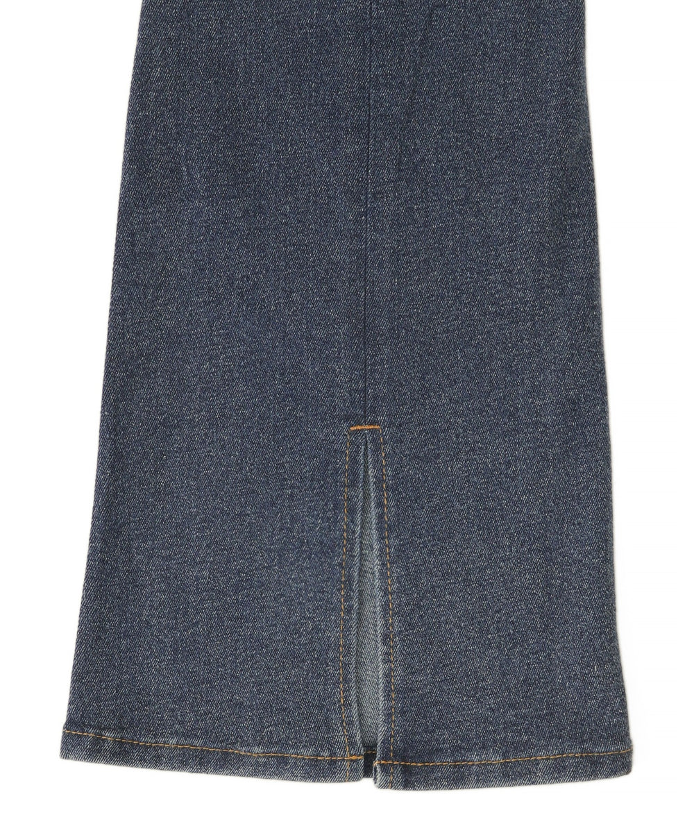 スターポケットラインストーンデニム