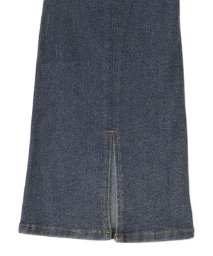 スターポケットラインストーンデニム