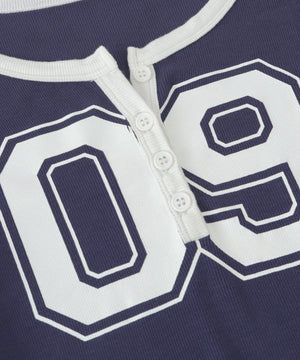 ナンバリングガーターリブトップス