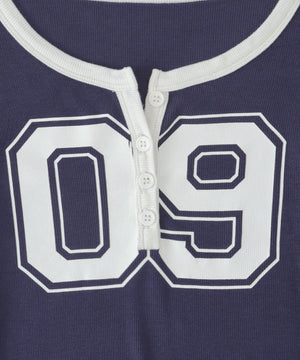 ナンバリングガーターリブトップス