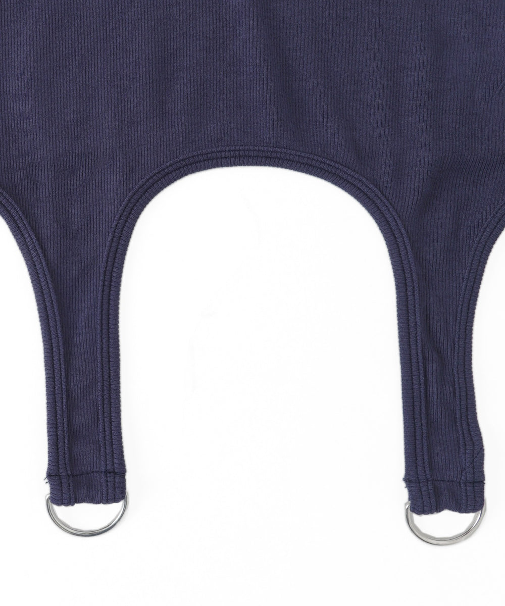 ナンバリングガーターリブトップス