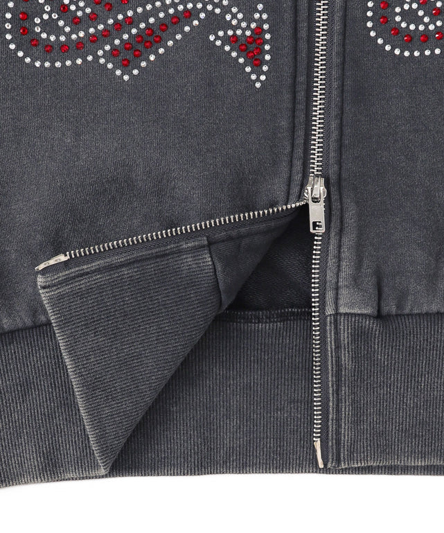 HEARTDEVILピグメントパーカー