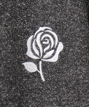 ローズ刺繍ビジューパーカー