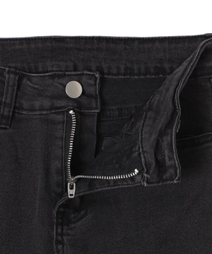 ブーツカットフリンジデニム