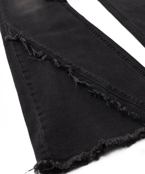 ブーツカットフリンジデニム