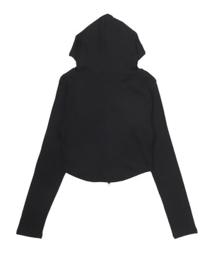 Wジップクロップドピチパーカー