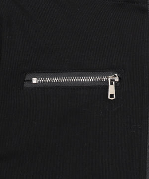 Wジップクロップドピチパーカー