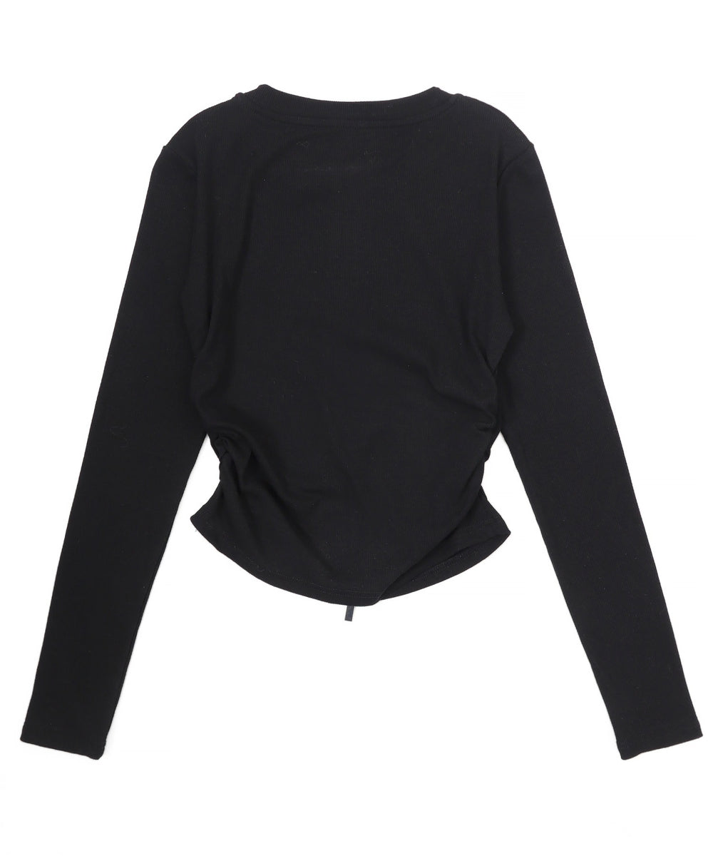 グラフィックロゴWジップトップス