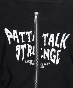 グラフィックロゴWジップトップス