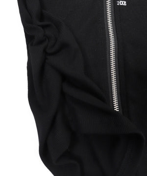 グラフィックロゴWジップトップス