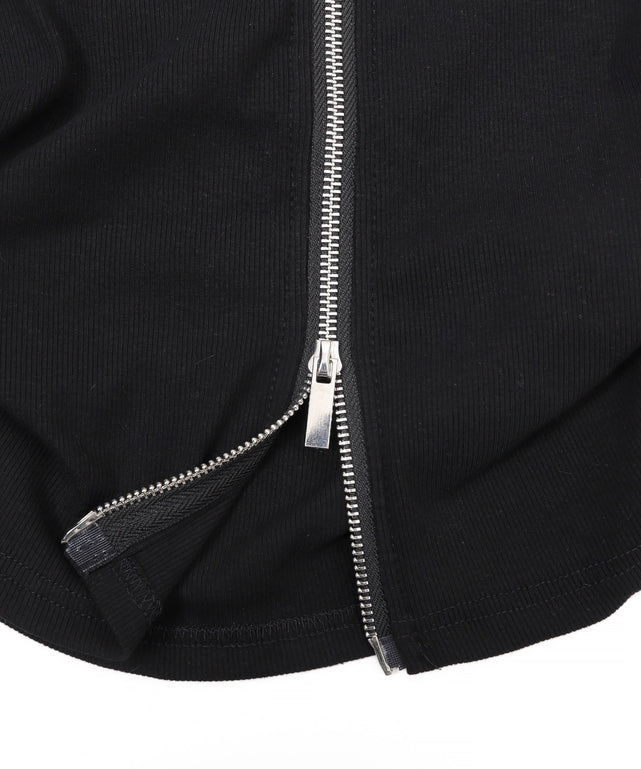 グラフィックロゴWジップトップス