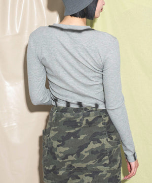 杢グレー　モデル:168cm F着用