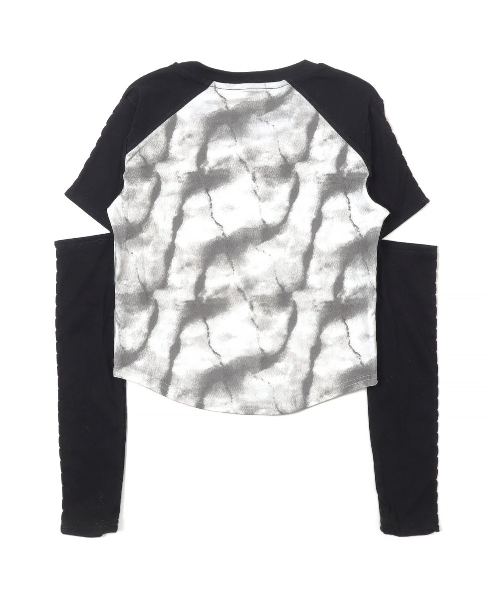 袖カットロゴトップ