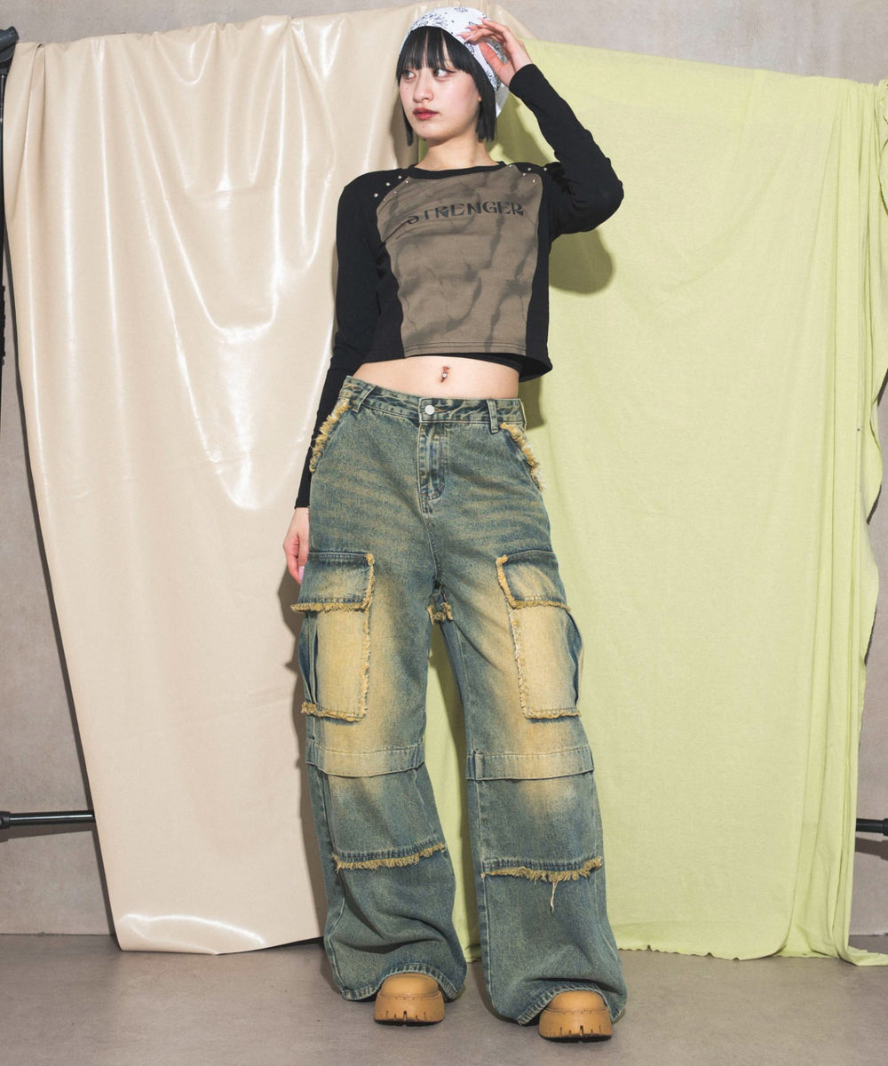 カーキ モデル:168cm F着用