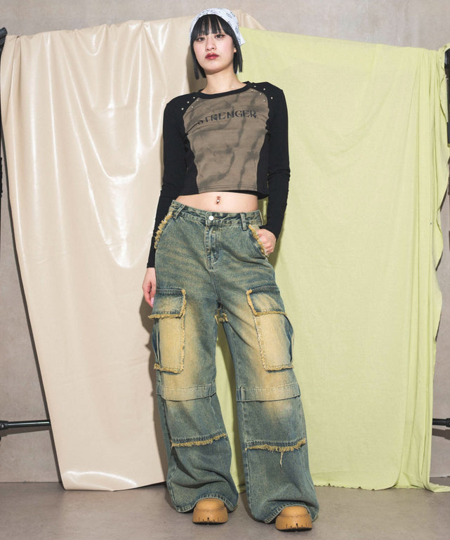 カーキ モデル:168cm F着用