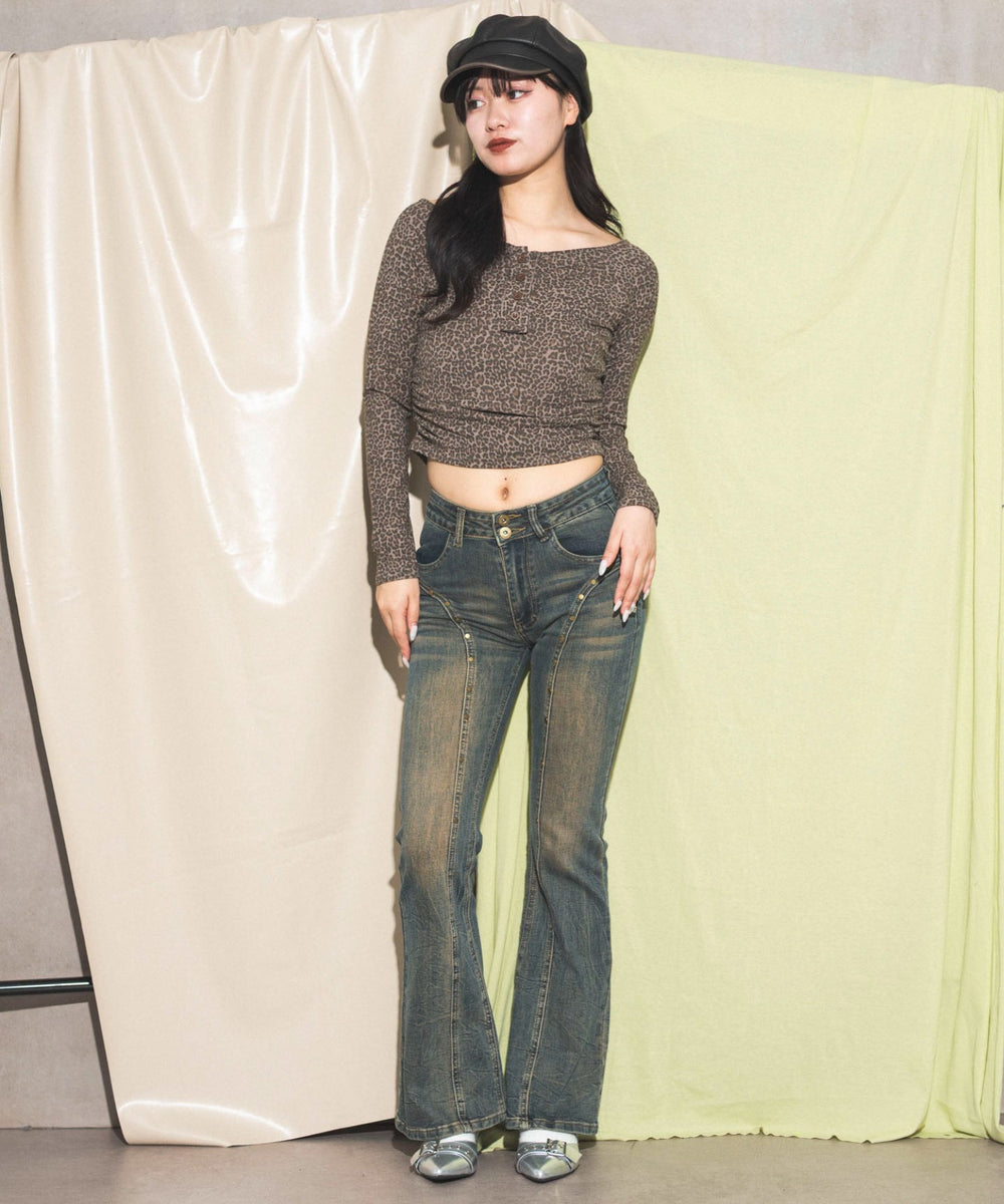 ブラウン　モデル:168cm F着用