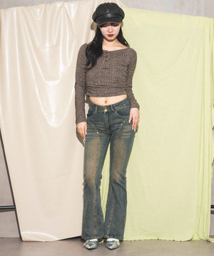 ブラウン　モデル:168cm F着用