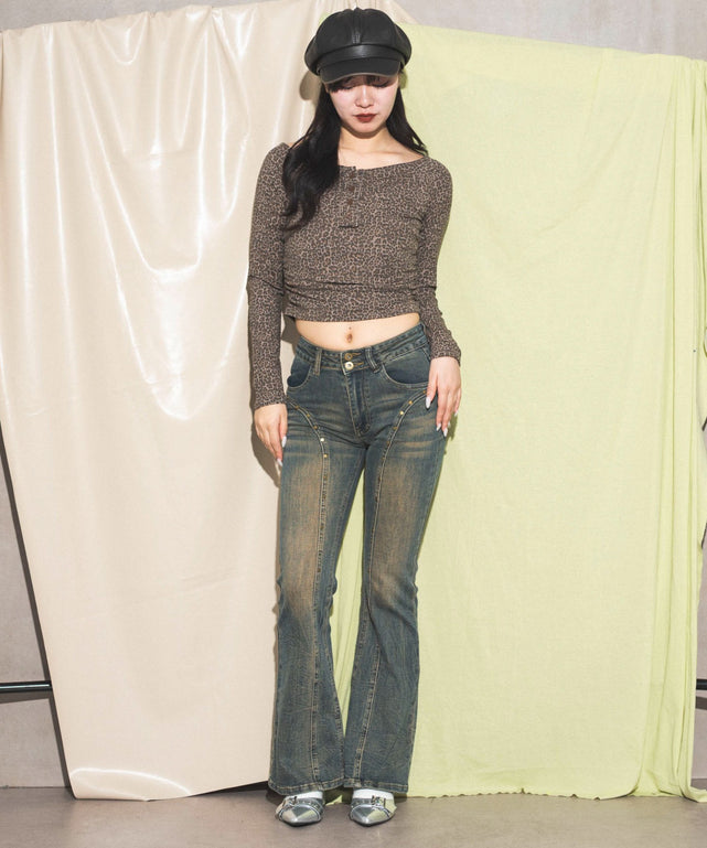 ブラウン　モデル:168cm F着用