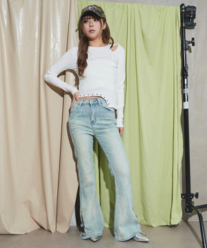 ホワイト モデル：160cm F着用