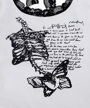 レースデザインバタフライトップス