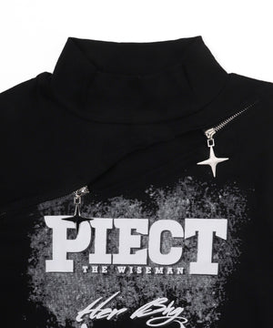 Twinkleジップデザイントップス