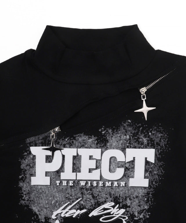 Twinkleジップデザイントップス