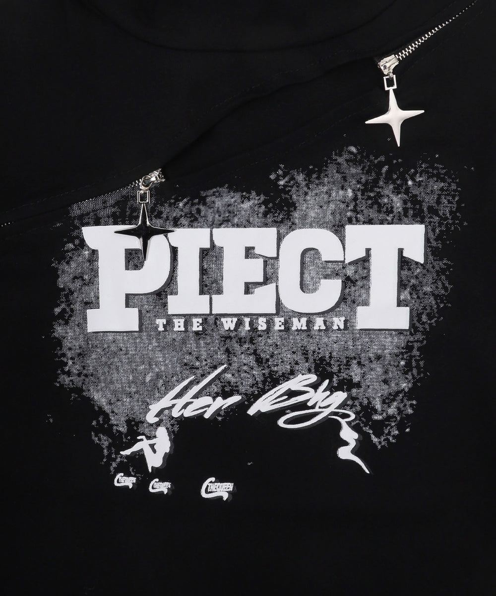 Twinkleジップデザイントップス