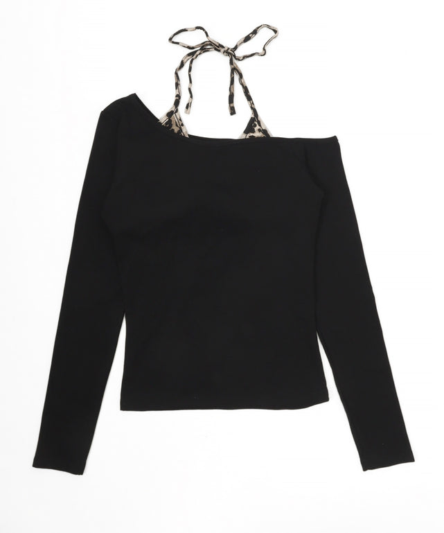 レオパードキャミドッキングトップス