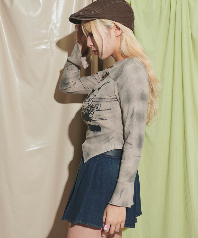 ベージュ モデル：155cm F着用